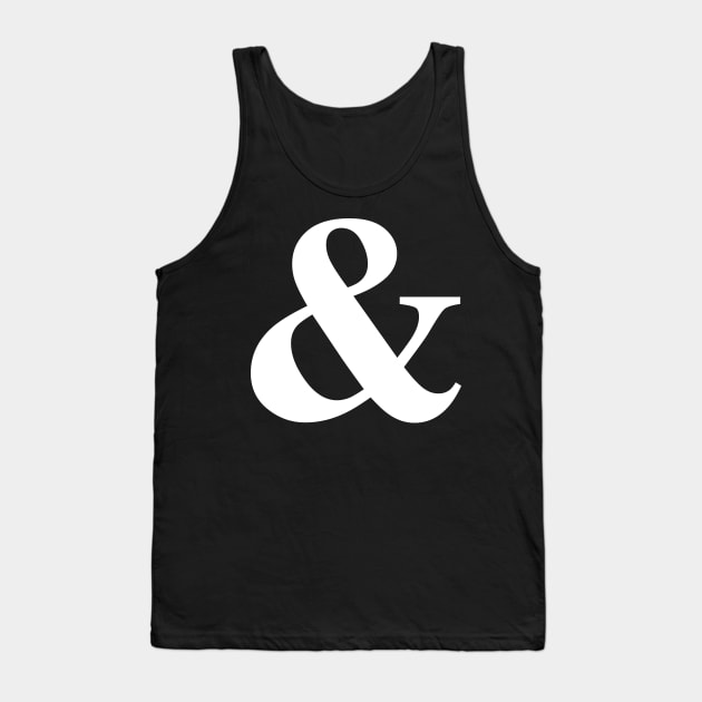 Plural Pride Ampersand! - white font Tank Top by Kinhost Pluralwear